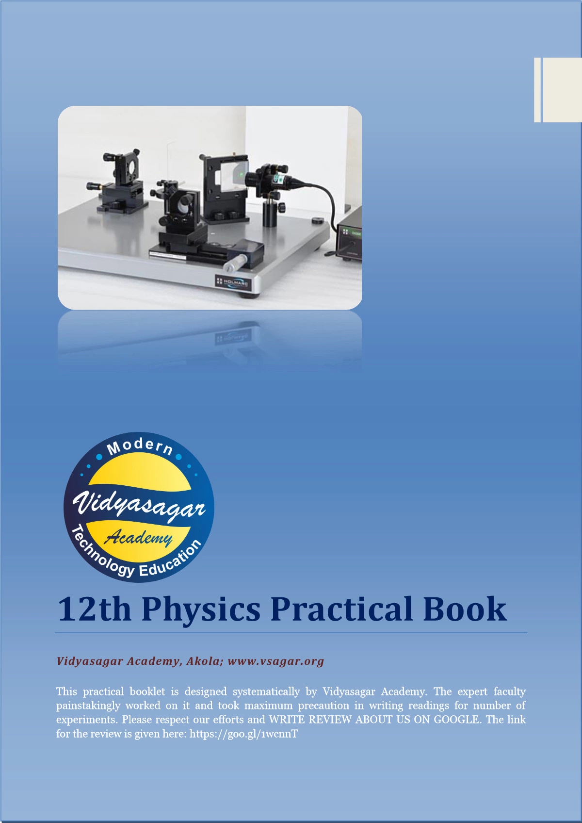 12th Physics Pratical Book