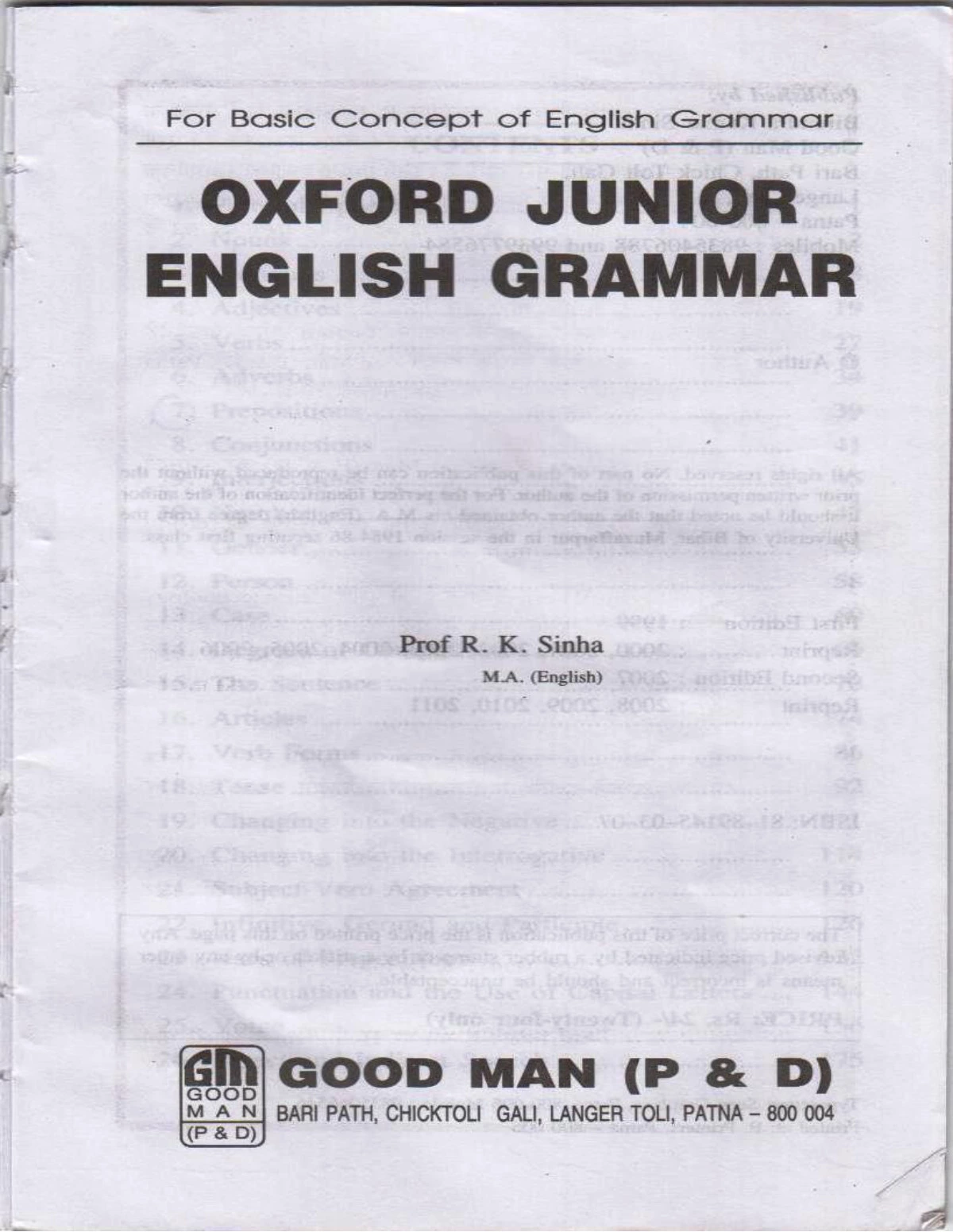 Oxford Junior English Grammer