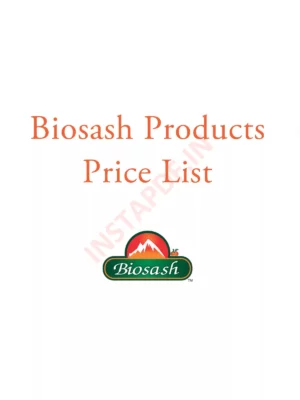 Biosash Products Price List 2024