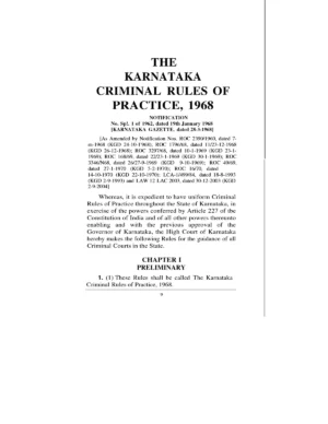 Karnataka Criminal Rules of Practice in Kannada