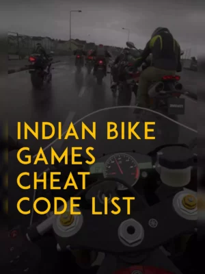 Indian Bike Driving 3d Cheat Codes