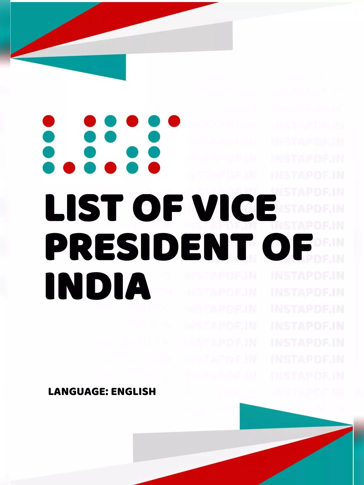 List of Vice-President of India