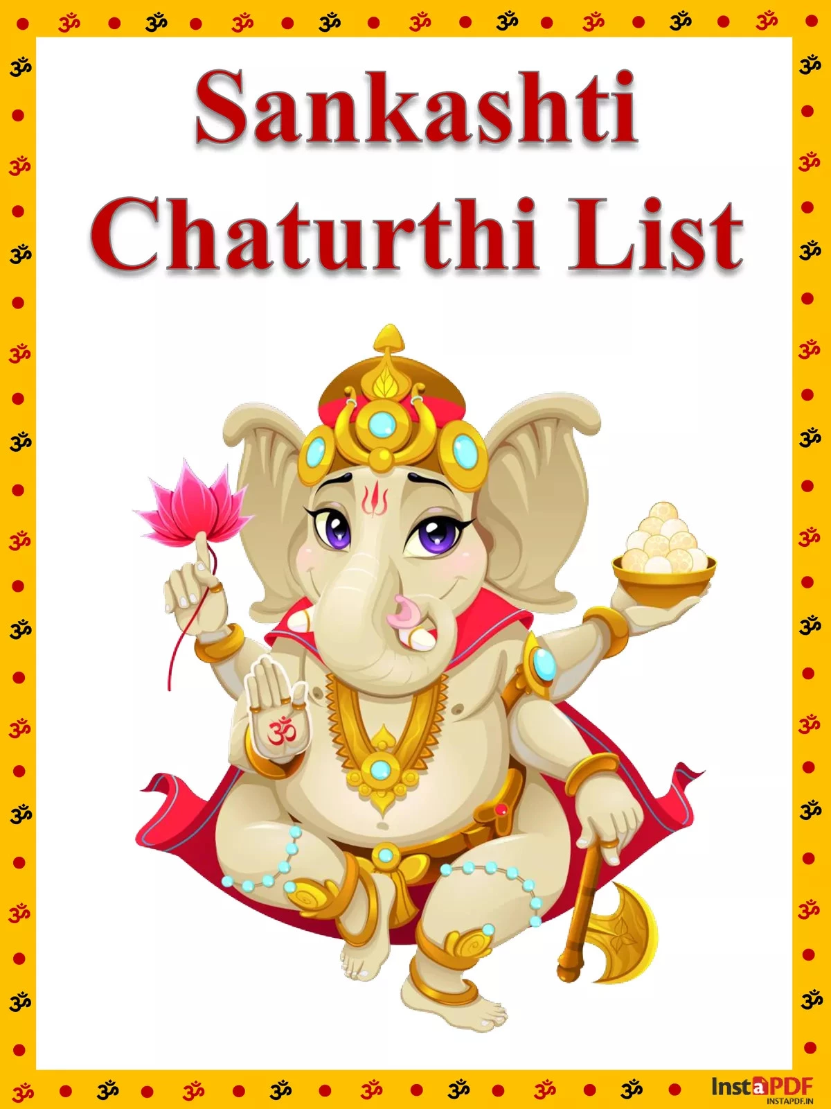 Sankashti Chaturthi Dates 2025 List In Hindi