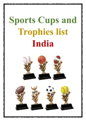 India sports cups and trophies list