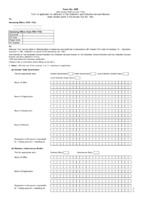 TAN Application Form