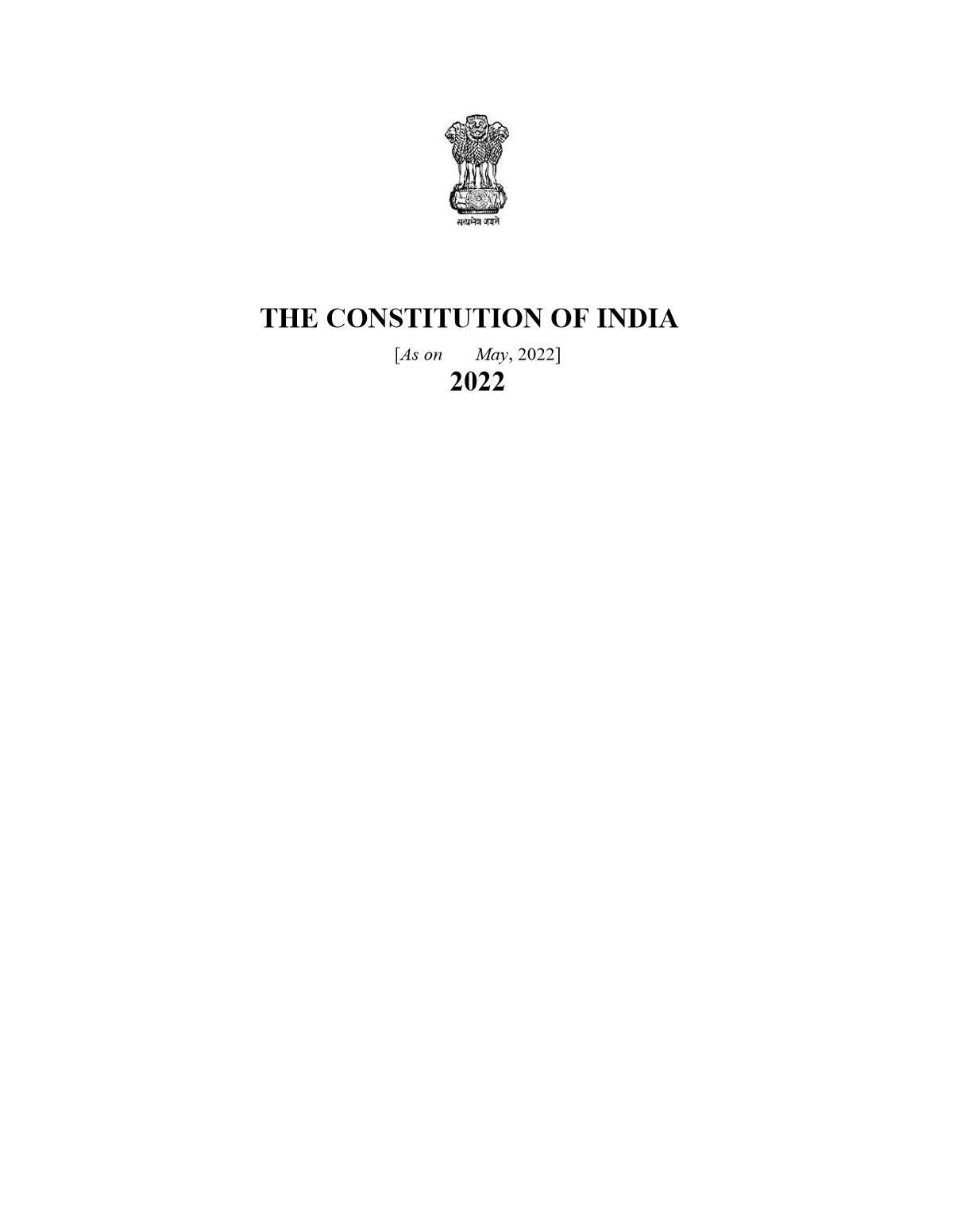 The Constitution of India Original Book