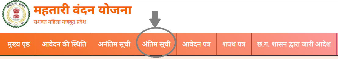 Mahtari Vandana Yojana List - Link