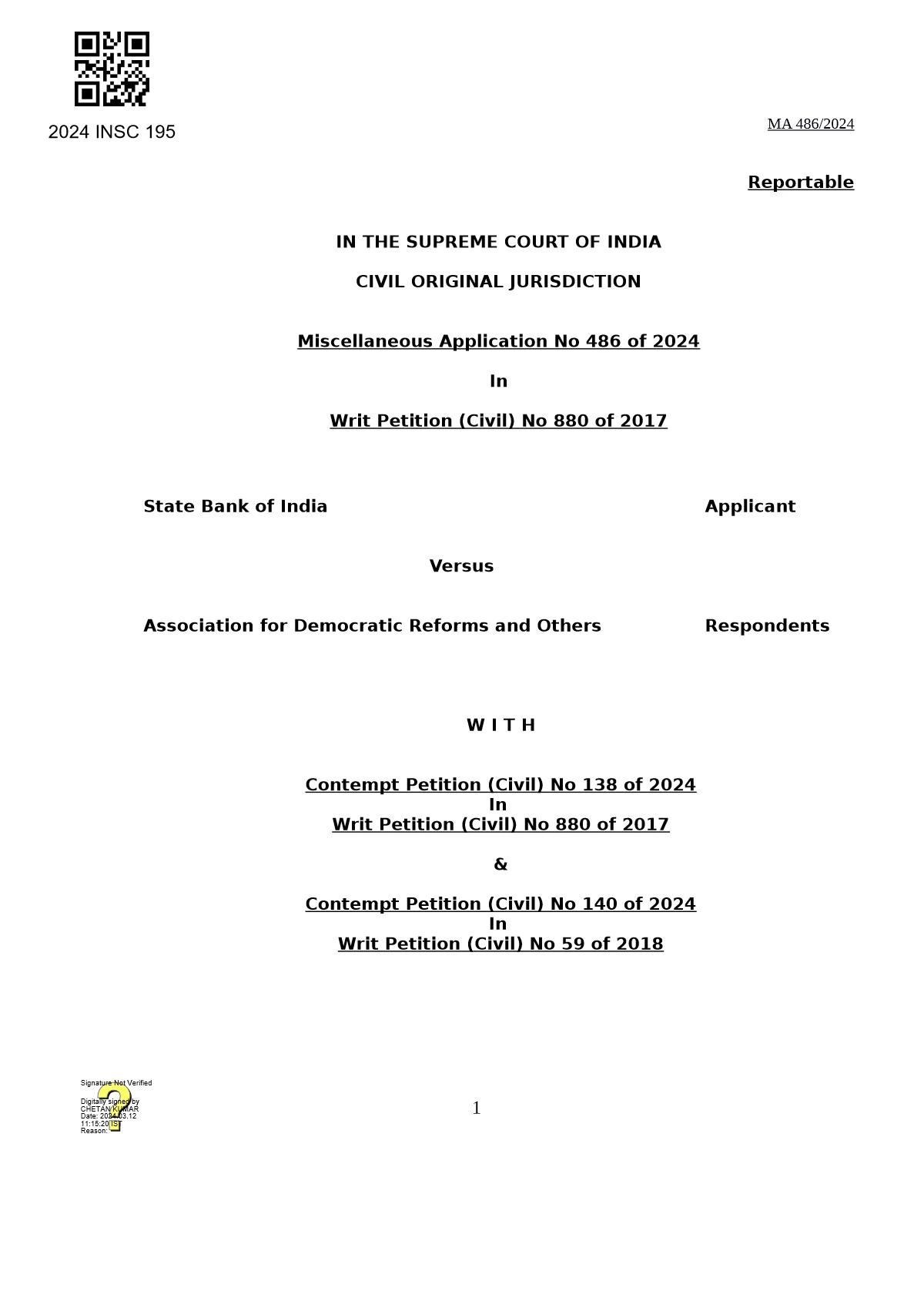 Electoral Bonds Judgement