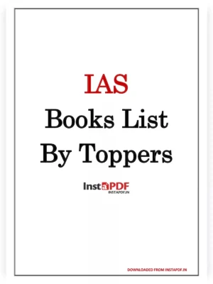 IAS Books List By Toppers