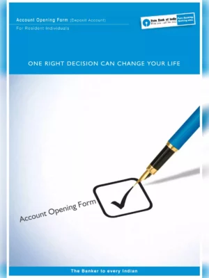 SBI Minor Account Opening Form