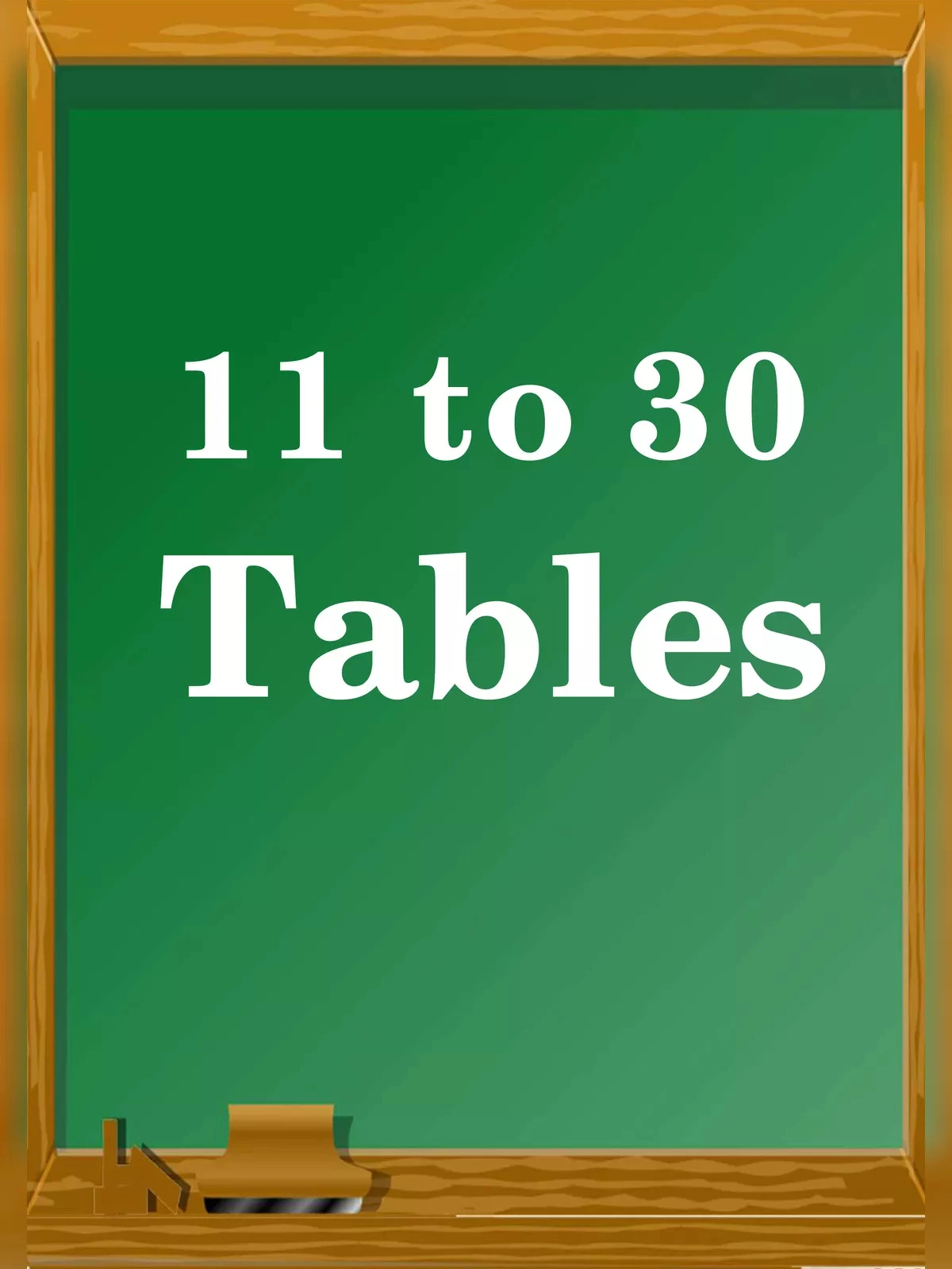 11 to 30 Tables