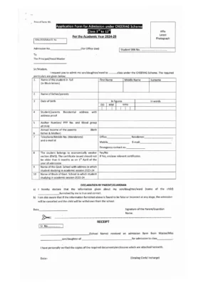 Haryana Chirag Yojana Form 2024