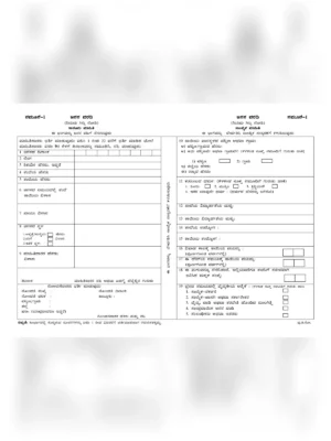 Karnataka Birth Certificate Form
