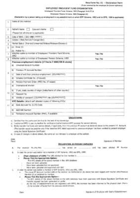 PF Joint Declaration Form 11