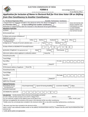 Voter Form 6