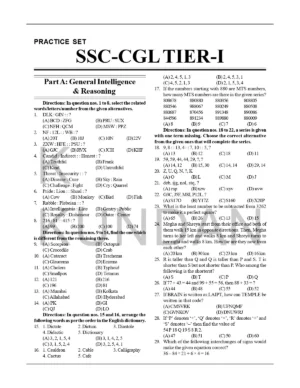 SSC CGL Practice Set Quiz