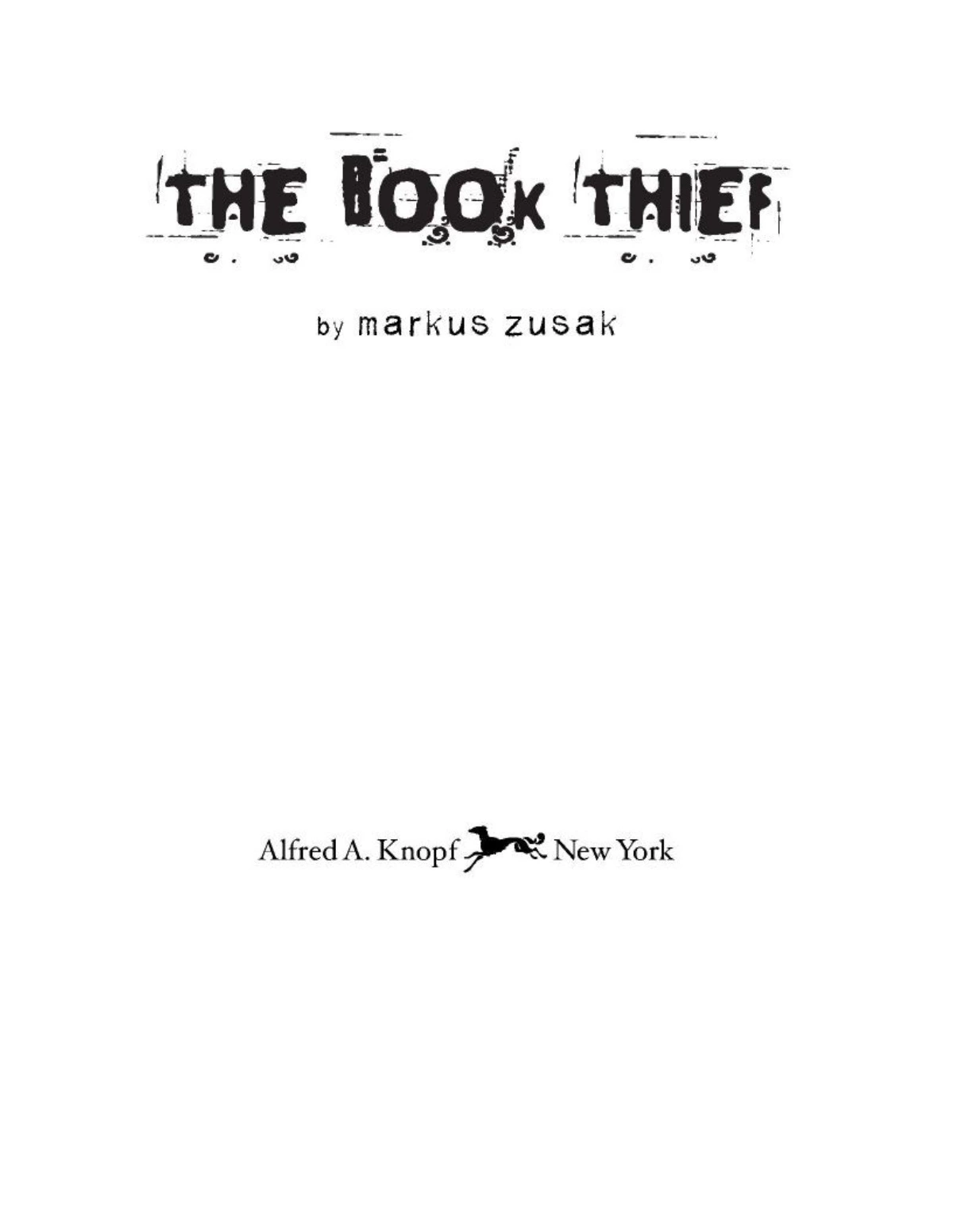 The Book Thief By Markus Zusak's