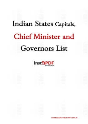 All States CM's & Governers List