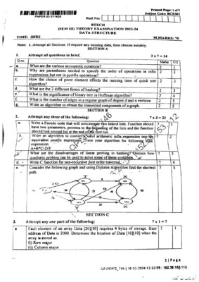 AKTU Previous Year Question Paper with Solution