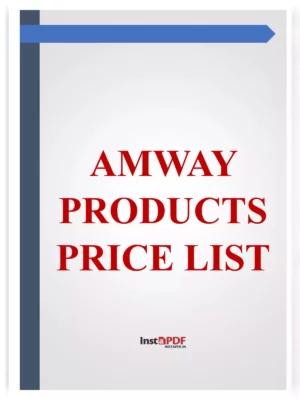 Amway Products Price List [y]