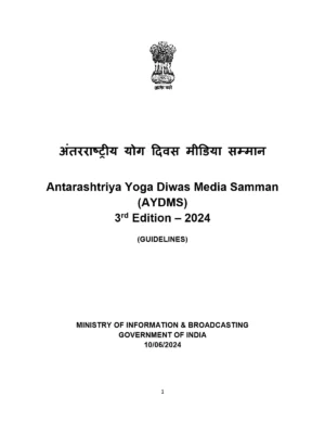 Antarrashtriya Yoga Diwas Media Guidelines