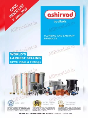 Ashirvad CPVC Pipes & Fitting Price List & Brochure