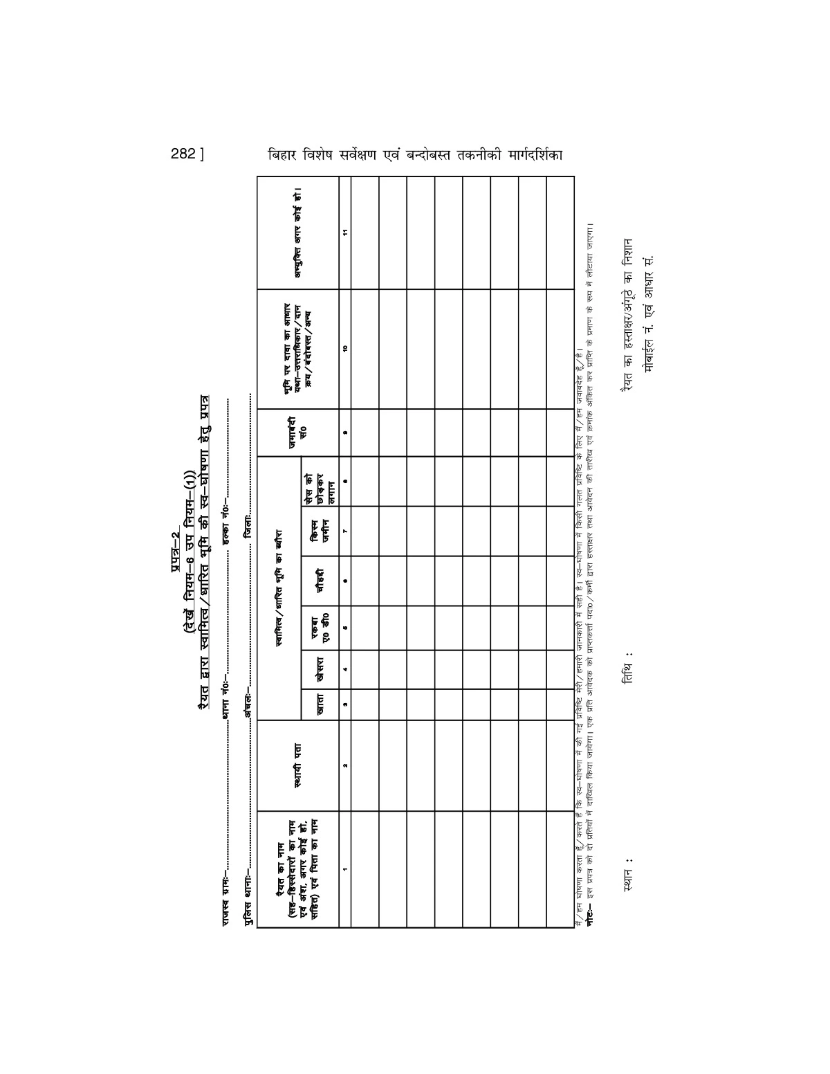 Bihar Survey Form 2 and 3 (Prapatra 2 Form)