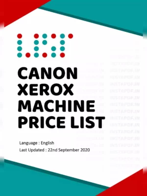 Canon Xerox Machine Price List [y]