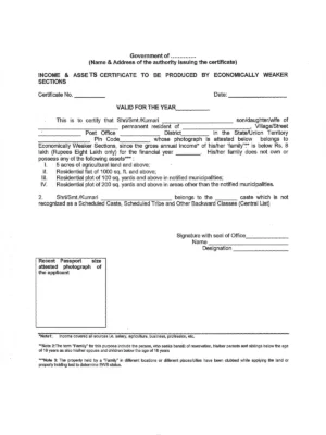 EWS Certificate Format