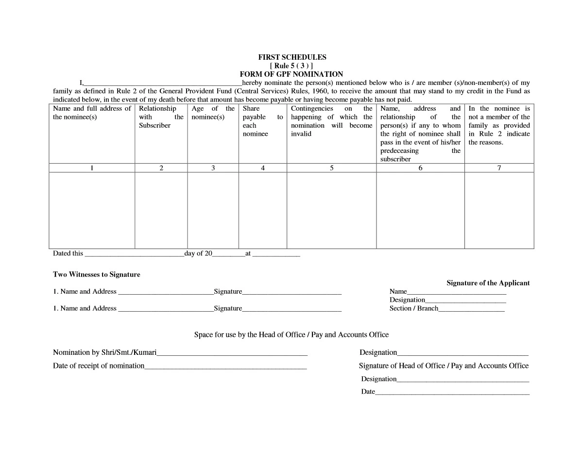 GPF Nomination Form