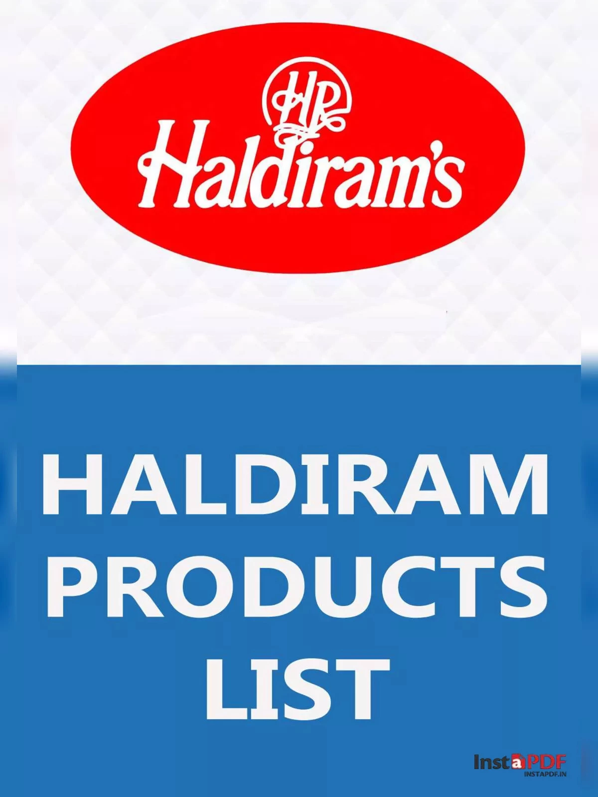 Haldiram All Products List [y]