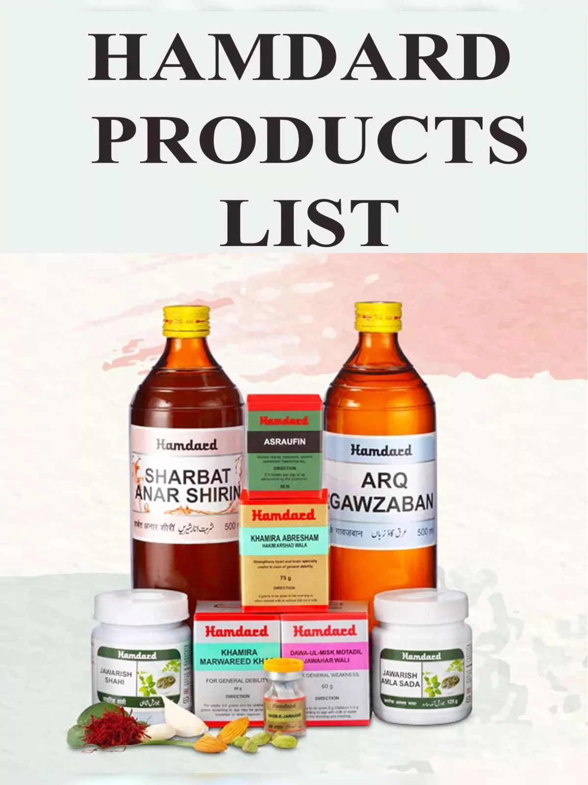 Hamdard Products List [y]