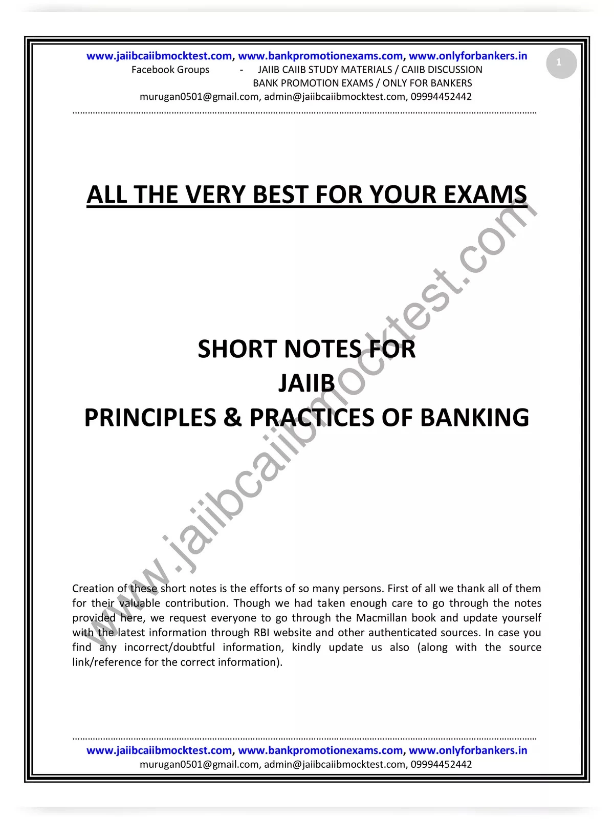 Murugan Jaiib Notes