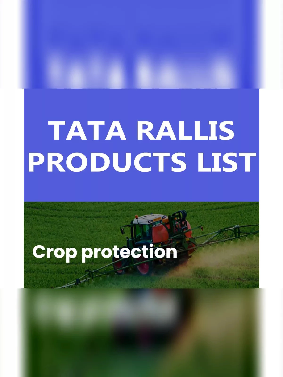 Tata Rallis Products List [y]