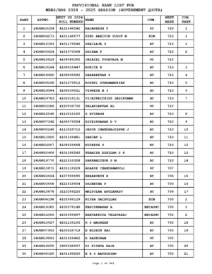 TN Paramedical Rank (Selection) List 2024