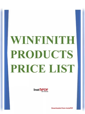 Winfinith Products Price List [y]