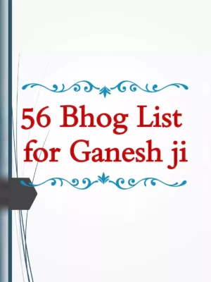 56 Bhog List Hindi