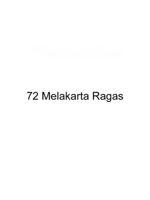 72 Melakarta Ragas List