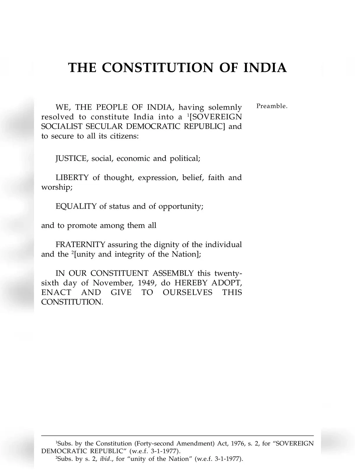 All Article of Indian Constitution List