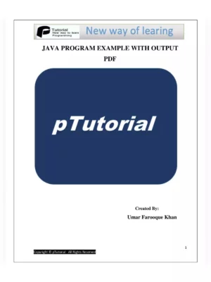 Java Programs With Output for Freshers