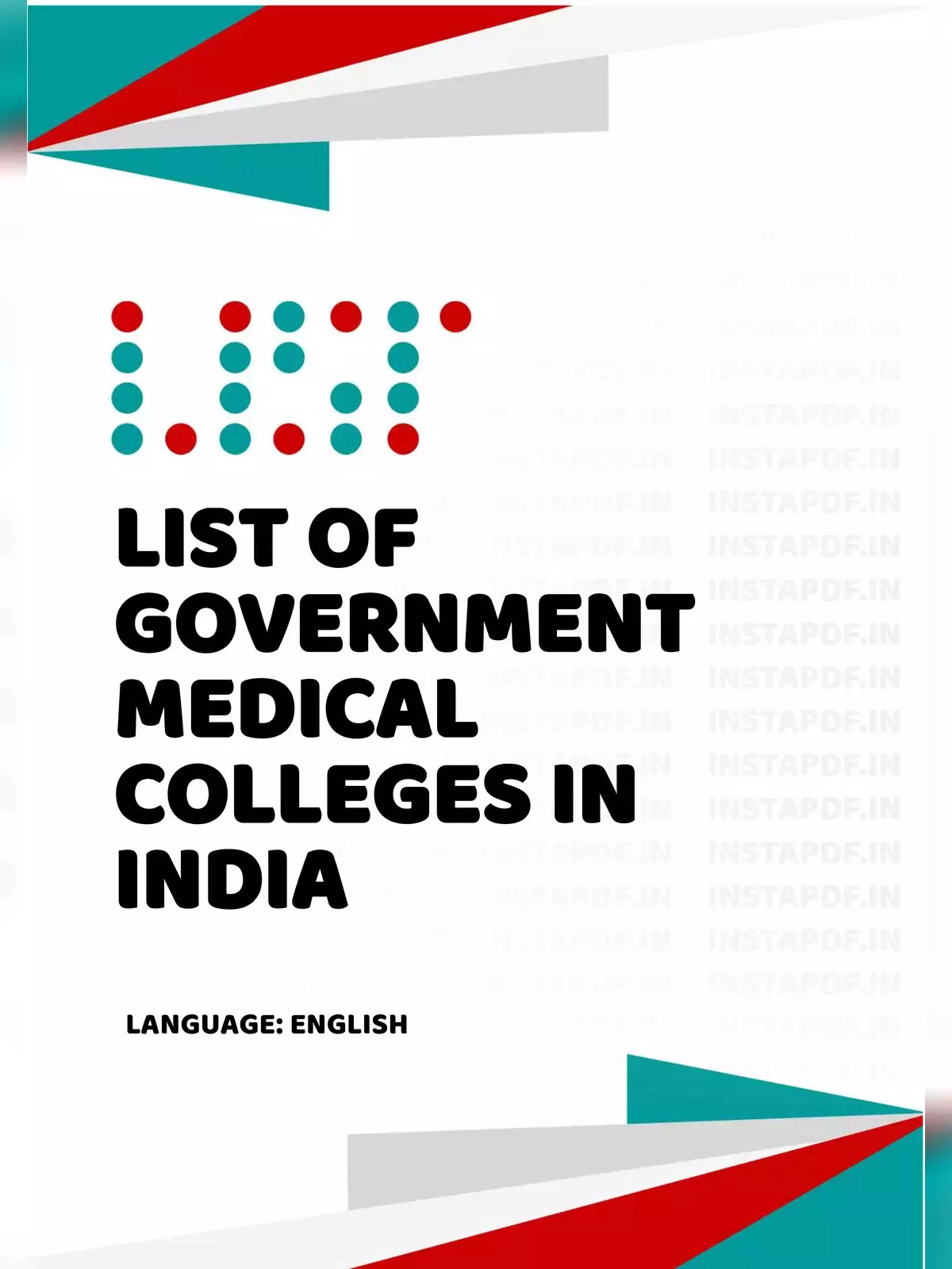 List Of Government Medical Colleges In India 2026 1PDF