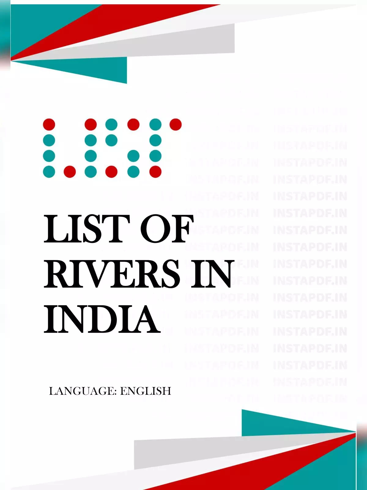 List of Rivers in India State Wise