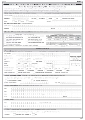 NPS Vatsalya Form