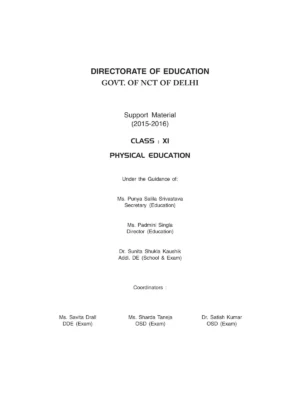 Physical Education Class 11 Book