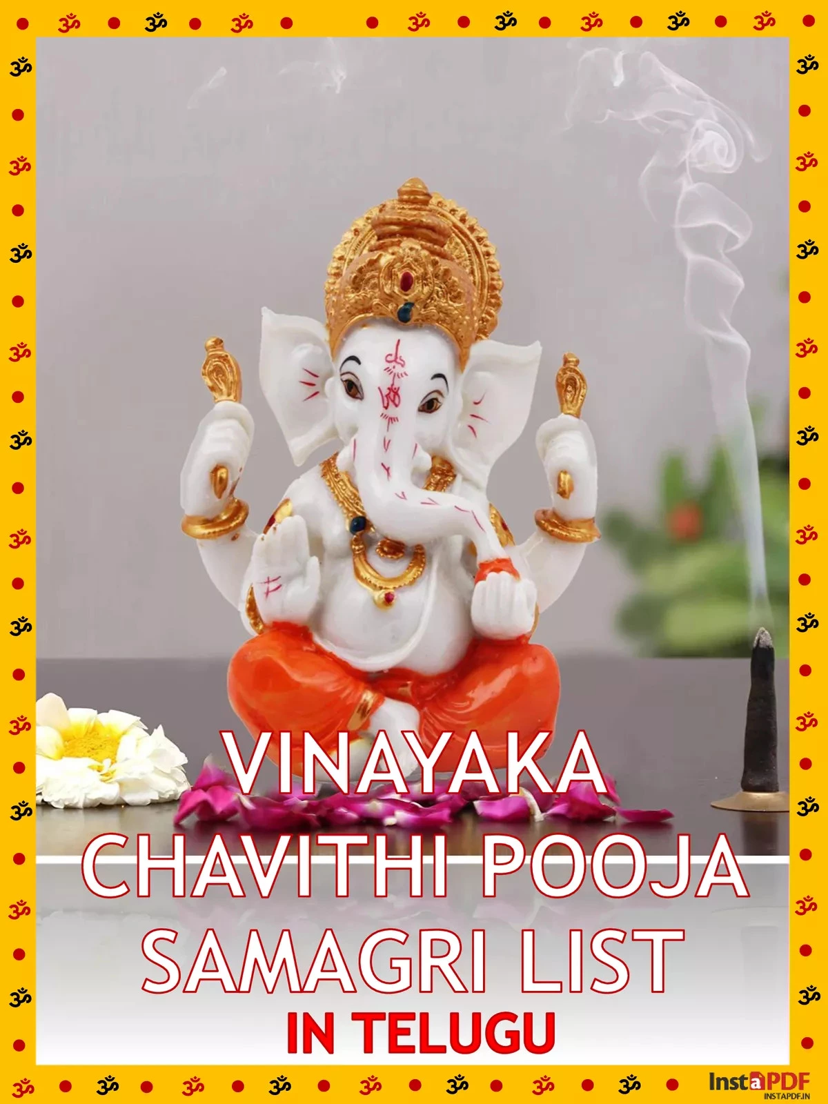 Vinayaka Chavithi Pooja Samagri List