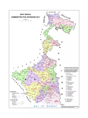 West Bengal District Wise Map