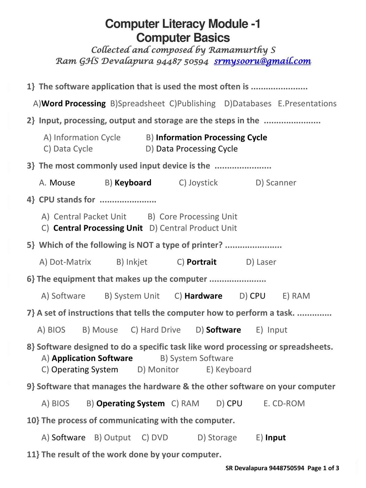 CLT Exam Questions and Answers