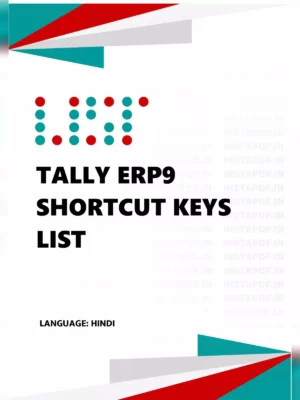 Tally ERP 9 All Shortcut Keys List