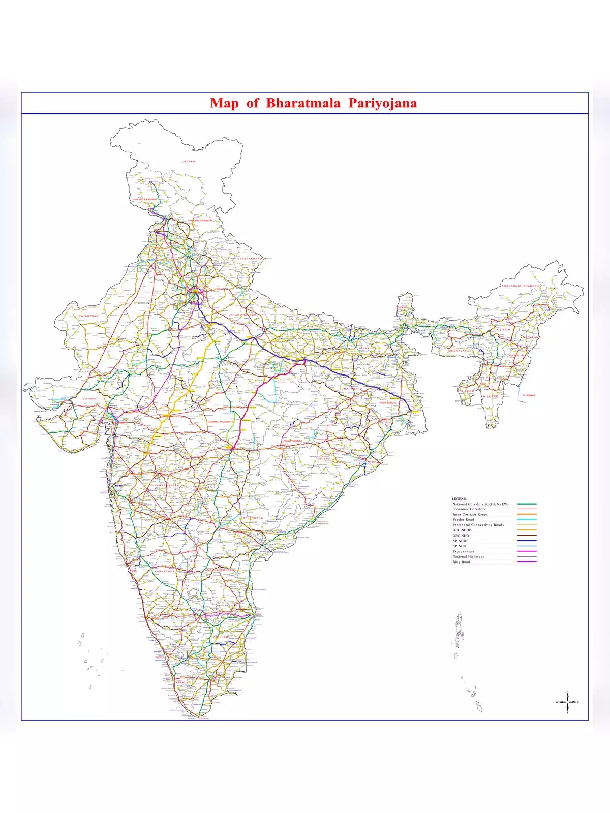 All National Highways / Expressways Map