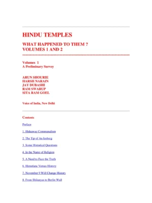 Hindu Temples What Happened to Them Vol 1 & Vol 2